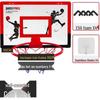 Punch-Free Foldable Basketball and Volleyball Hoop for Kids - Indoor/Outdoor Wall-Mounted Dunk Board