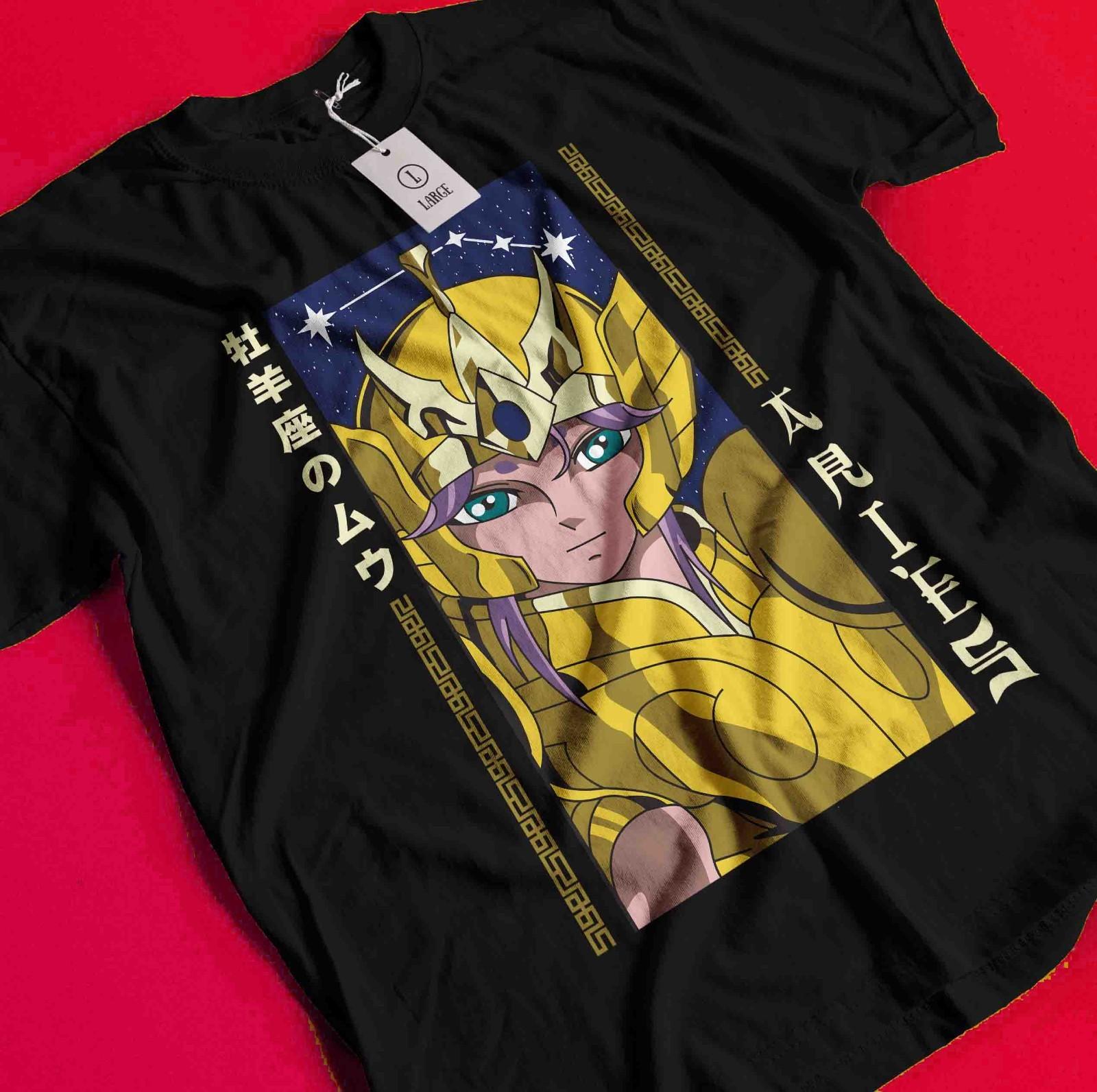 

Saint Seiya T-Shirt knights Of the Zodiac Anime Manga Ikku Unisex Graphic Tee BB191 4XL