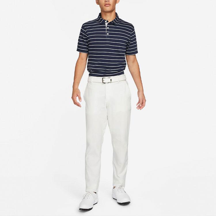 Nike Dri-FIT Striped Breathable Polo Shirt Men tops Blue DH0892-451