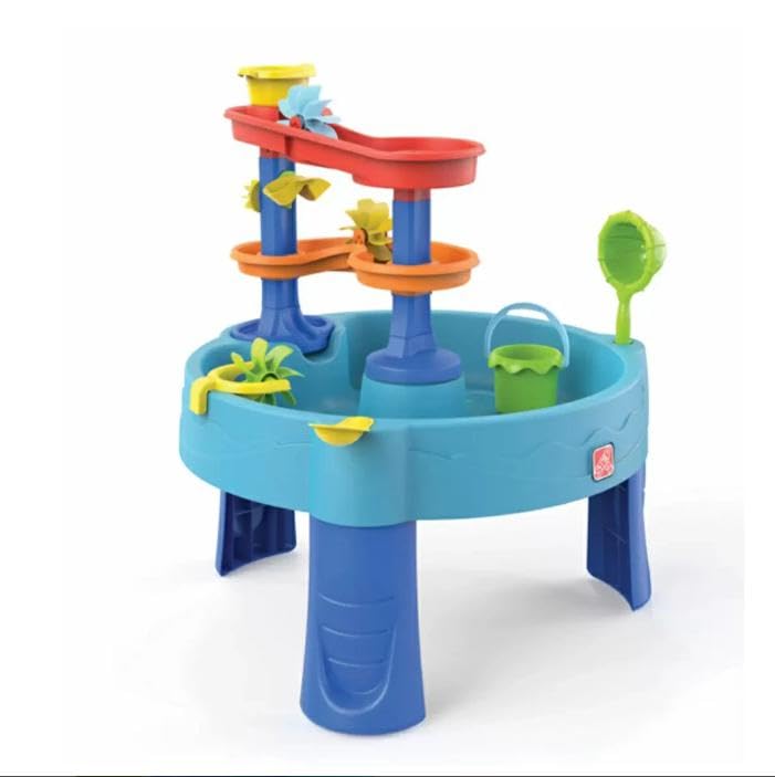 

step2 Шаг 2 Двойной каскадный быстрый водный стол со съемными ножками 2025 Водные игры синий