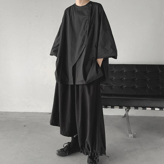 Camiseta de verano para hombre, elegante, de manga tres cuartos, suave, para primavera y otoño