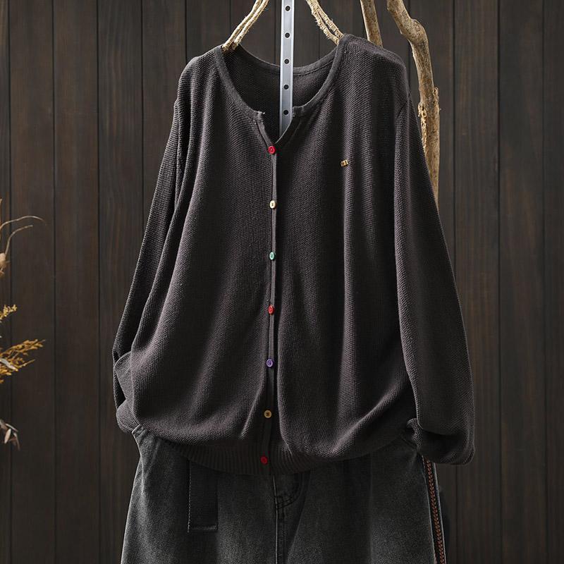 Sweaters Coat Cardigan for Women Autumn Winter Large Size Vintage Loose  Knit Cardigan Fit Flattering Sweaters Jacket