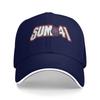 Neuankunft Baseballkappe Sum 41 Rockband Logo Zubehör Für Unisex Damen Golfhut Klassische Punkmusik Kopfbedeckung Verstellbar