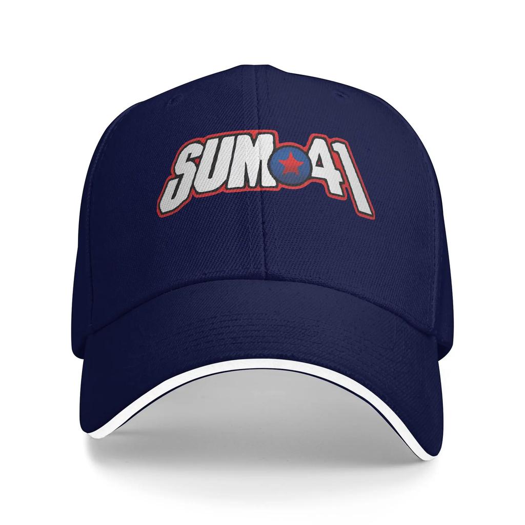 Neuankunft Baseballkappe Sum 41 Rockband Logo Zubehör Für Unisex Damen Golfhut Klassische Punkmusik Kopfbedeckung Verstellbar