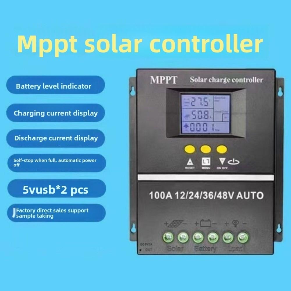 Protects Battery MPPT Solar Controller Digital Display Solar Control Panel Home Use
