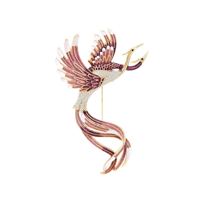 Elegant Phoenix Laiyi Luxury Coat Brooch