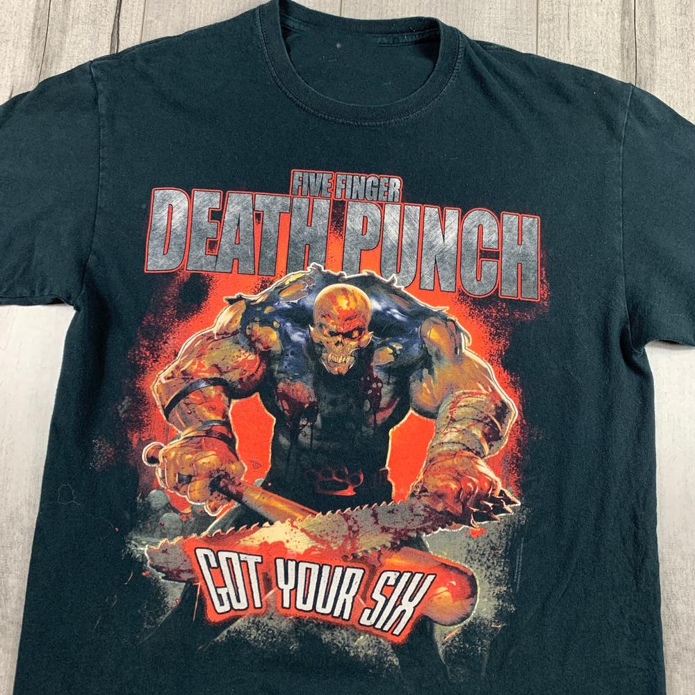 

Rare Five Finger Death Punch Cotton Black S2345XL Unisex TShirt Unisex T-Shirt XXXXL