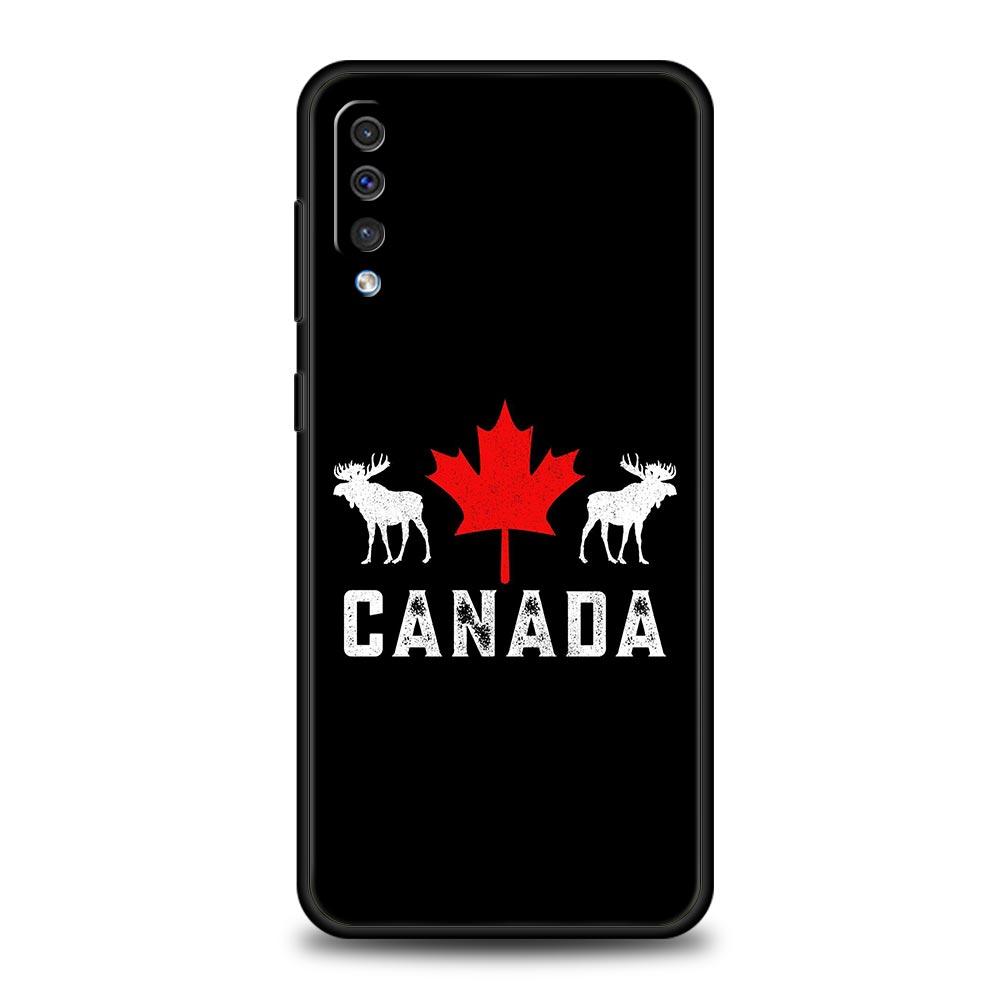 Javorový List Kanadská Vlajka láska Fotbal Pouzdro na Telefon Pro Samsung A12 A32 A50 A70 A20E A20S A10 A10S A22 A30 A40 A42 A52 5G A02S A04s Kryt