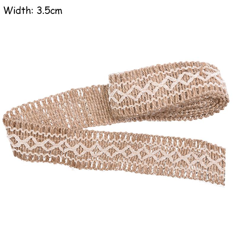 2M/Lot Natural Jute Burlap Ribbon Diy Gift Warrping Hemp Vintage Ribbon Festival Festival Decoration Party Crafts