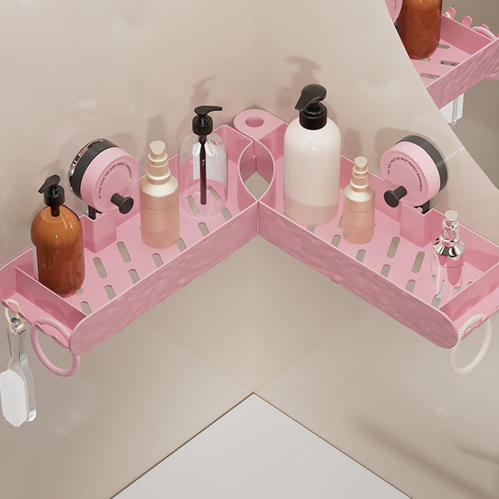 Badezimmer Duschablage mit starkem Saugnapf Badezimmerregal Kein Bohren erforderlich Mehrzweck-Saugnapfregal zur Aufbewahrung
