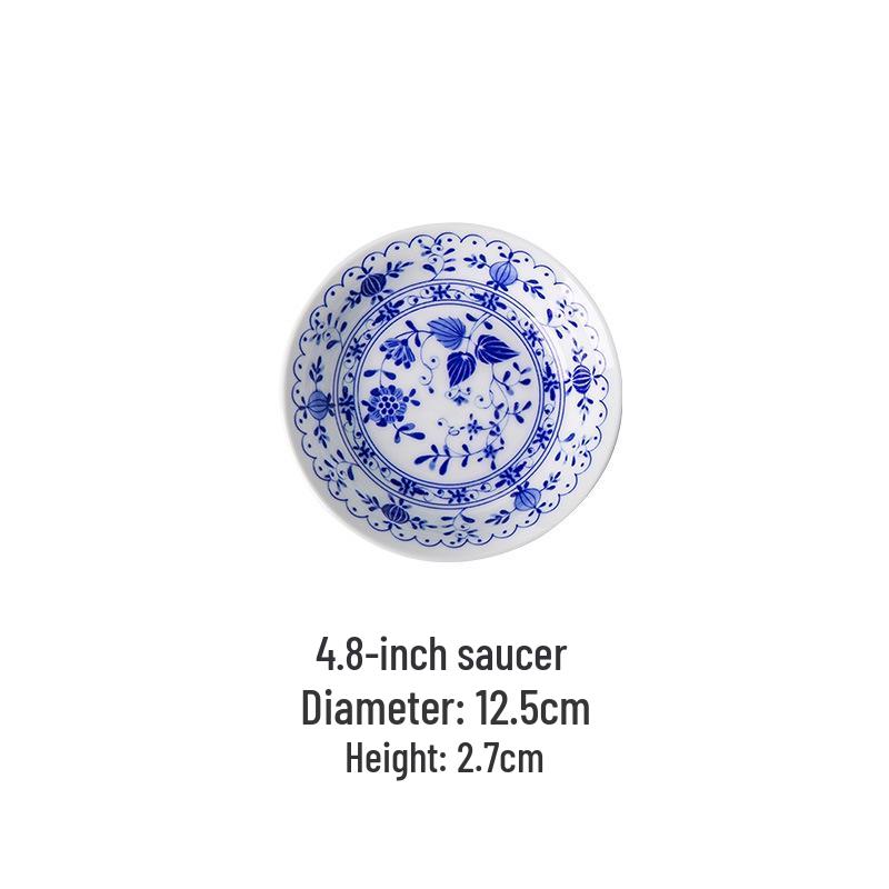 Jingdezhen Blue & White Ceramic Dinnerware Set: Plates, Bowls, Dishes, Spoons - Perfect for Housewarming Gift