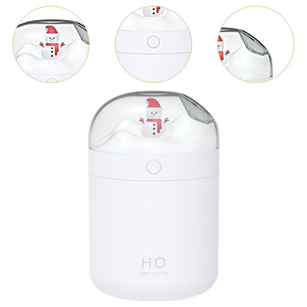Portable Humidifier Low Noise with Colorful Light Desktop Humidifier for Office Household Living Room NightStand Home Decoration