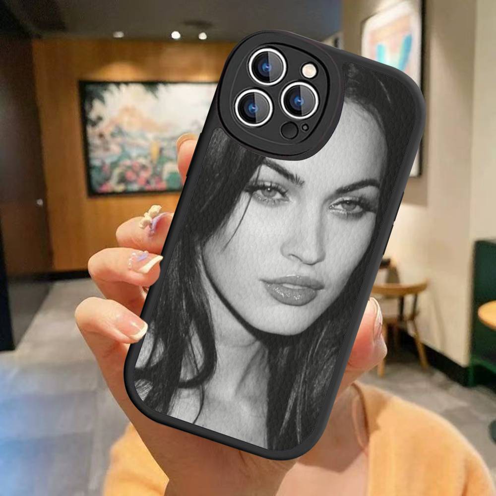 

Винтажная красота Меган Фокс Для iPhone 16 15 14 16E 13 12 11 Pro Max Plus Кожаный чехол для телефона iphone XS MAX
