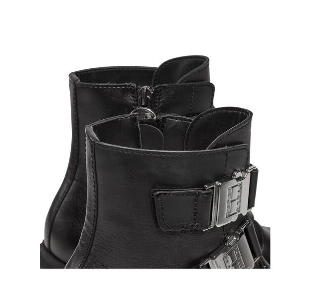 Ankle Boots Tommy Jeans Tjw Chunky Boot Hardware EN0EN02443, Black