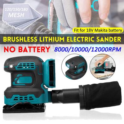 125mm Brushless Random Orbit Electric Sander Sandpaper Wood Grinder Polishing Machine Power Tools For Makita 18V Battery
