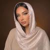 Shiny Women’s Headscarf Lightweight Modest Wrap Soft Floral Hijab  Prayer Wear