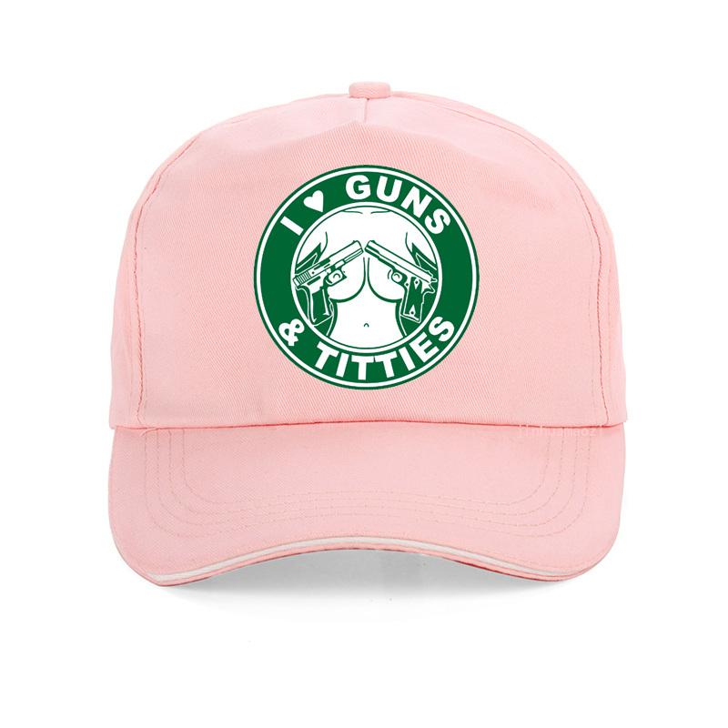 I Love Guns And Titties Funny Baseball Cap High Quality Dad Hat Fashion Unisex Adjustable Snapback Hats