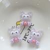 10 Pcs Kawai Cartoon Translucency Animal Resin Flat Back Scrapbook Diy Jewelry Hair Clips Ornament Accessories A18