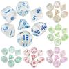 7Pcs/Set 7-Die Polyhedral Dice Acrylic Game Dice New DND Dice  For TRPG DND