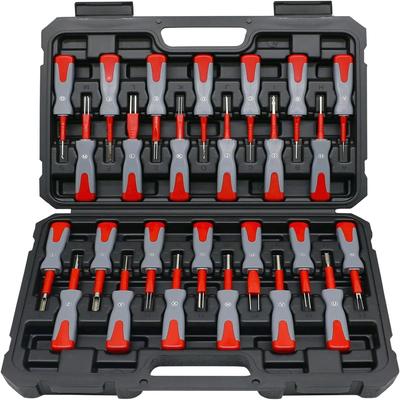 Terminal Removal Tool Kit,For Replaces Universal Vehicle Wire Harness Pin Connector Release Tool Set(26 PCS)