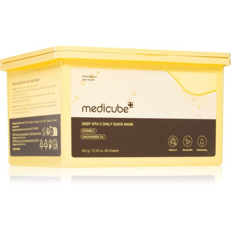 Medicube Deep Vita C Daily Quick Mask Korean Vitamin Face Mask Brightening Hydrating Skincare