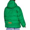 Adidas Solid Color Hidden Zipper Hooded Long Sleeve Cotton Jacket Women Jacket Green HG6897