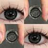 Doll eye Contact Lens 14.5mm Mill Creek 2pcs Lively Blue Soft Lens Annual For Men Women Prescription Natural Myopia Color Eyes