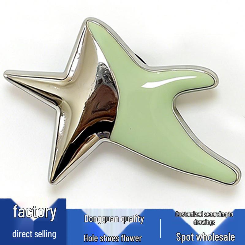 Metal Bow Shoe Flower Accessories - Decorative Buckles for Hole Shoes