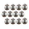 FLEOR 12pcs Long Split Shaft Electric Guitar Potentiometers Pots Volume Tone Control Pots A250K B250K A500K B500K Optional