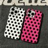 Phone Case For Iphone 11 Pro Max 16 15 Plus 14 17 Air 13 12 Black Dot Dot Wave Dot Soft Touch Flexible Anti Tear Cover
