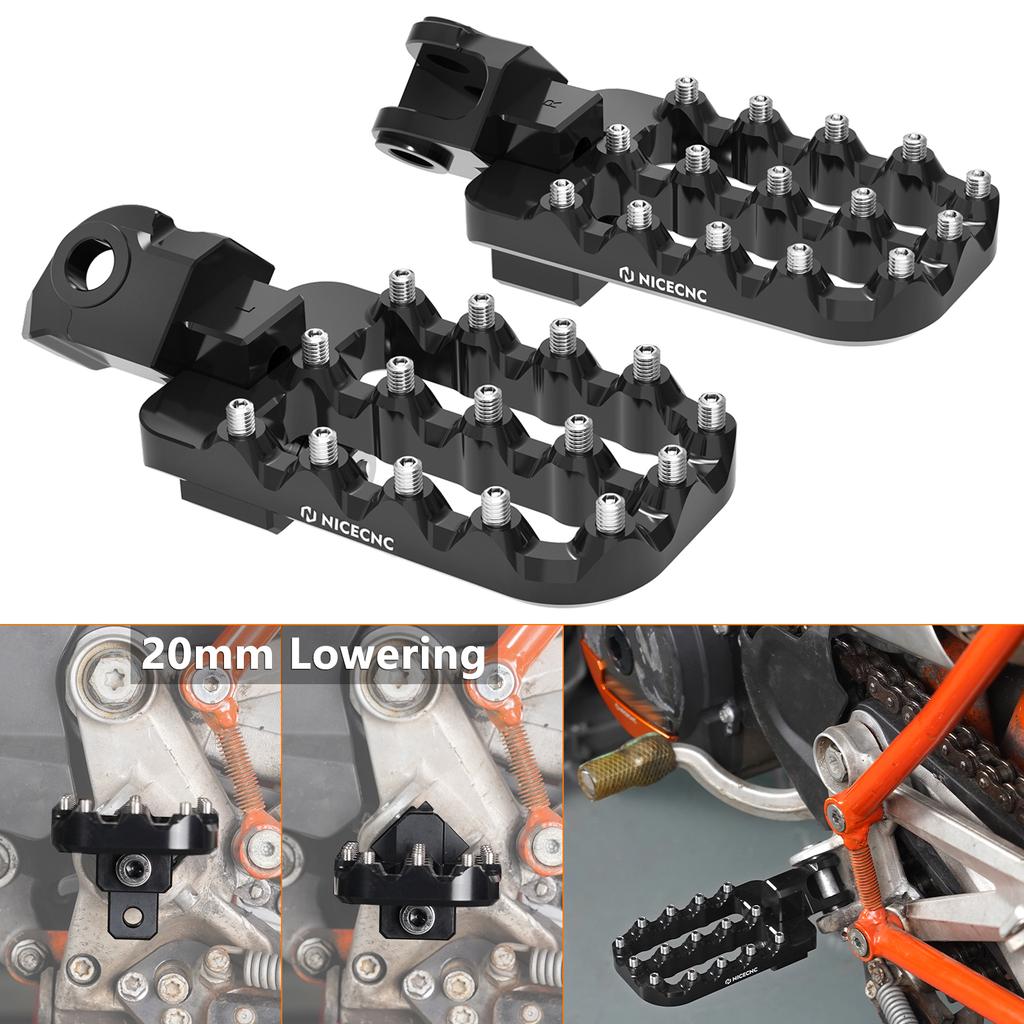 For 2008-2025 KTM 690 Enduro R 690 SMC R Footpegs Footpeg 20mm Lowering Footrests for Husqvarna 701 Enduro 701 Supermoto 16-25