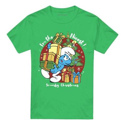 The Smurfs Unisex Adult IÂ´m The Nicest Christmas T-Shirt