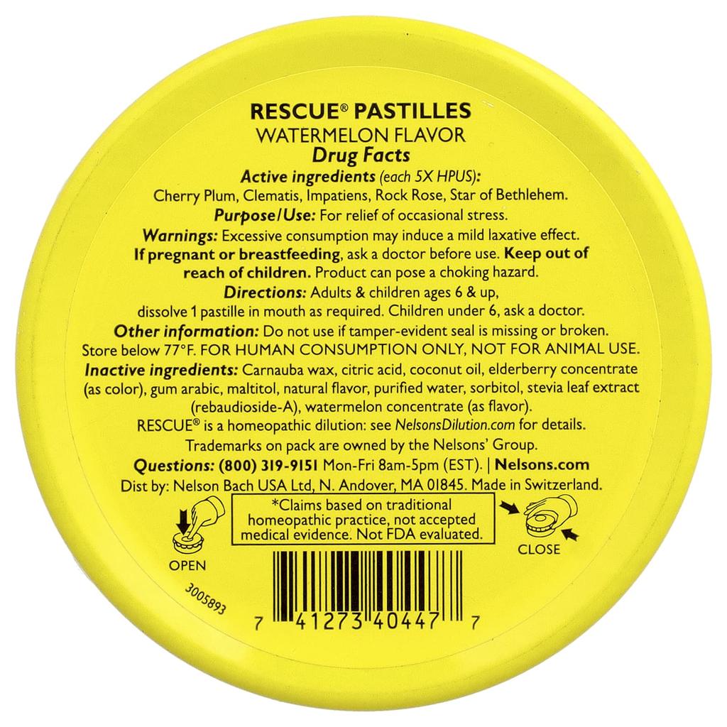 Rescue® Pysteel, Stressabbau, Wassermelone, 35 Stück, 50G (1.7oz)