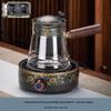 Semi-Automatic Ceramic Kung Fu Tea Set with Stone Mill