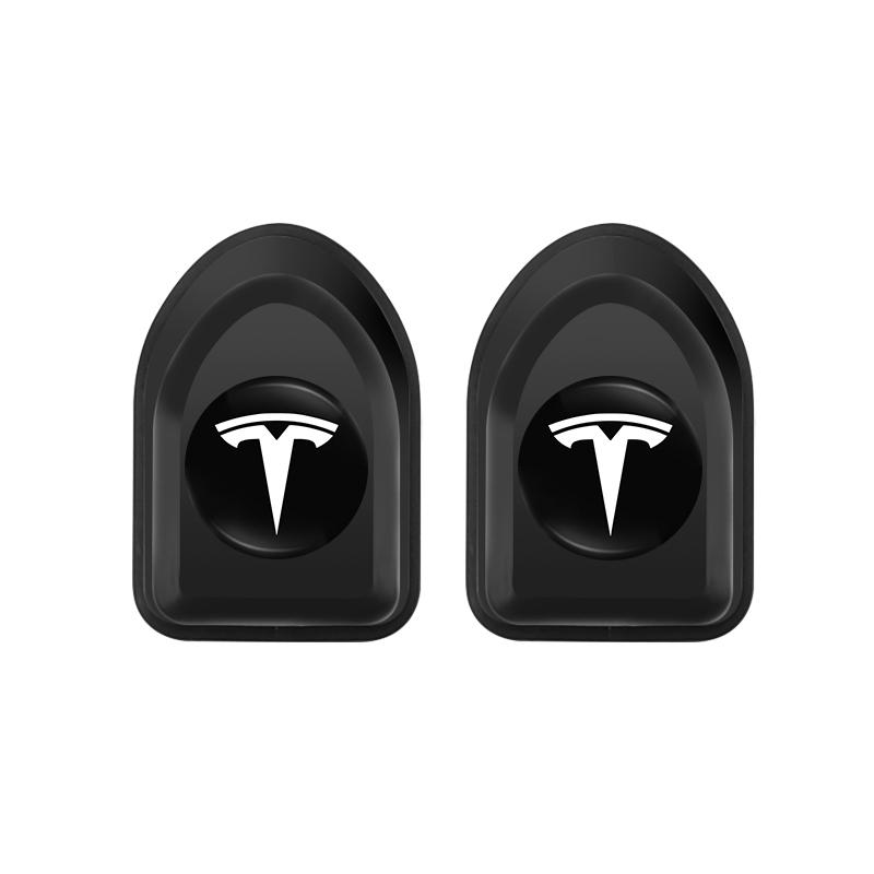 AMD1 2Pcs Mini Car Hooks Storage Clip Holder Auto Sticker For Tesla Model Y 2025 Model 3 Model S Model X Cybertruck Roadster SpaceX