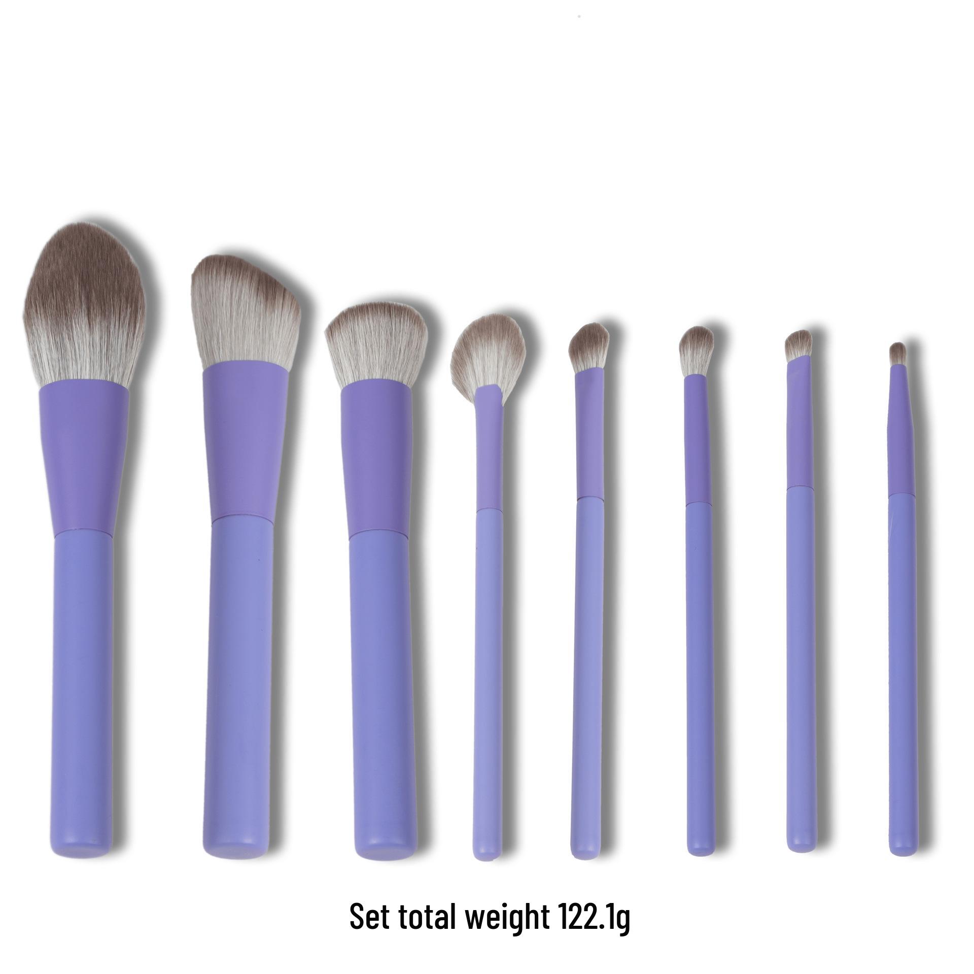 

Новый Нарядный Набор Кистей для Макияжа из 8 Штук: Пудра, Тени для век и Кисти-ножи