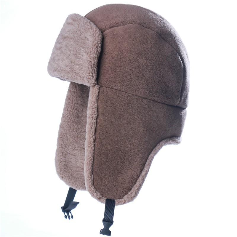Kulak Korumalı Rüzgar Geçirmez Sıcak Unisex Polar Kış Şapkası Kayak Yürüyüş Dış Mekan Soğuk Hava