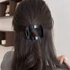 Flat Round Hair ClipsLarge Hairpin At The Back of The Head High-end Semi-tied Shark Clip Hair Accessory