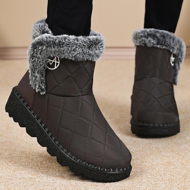 Women's cotton shoes new cold-proof and warm high boots piled thickened long boots high-top soft-soled cotton boots outdoor snow boots
