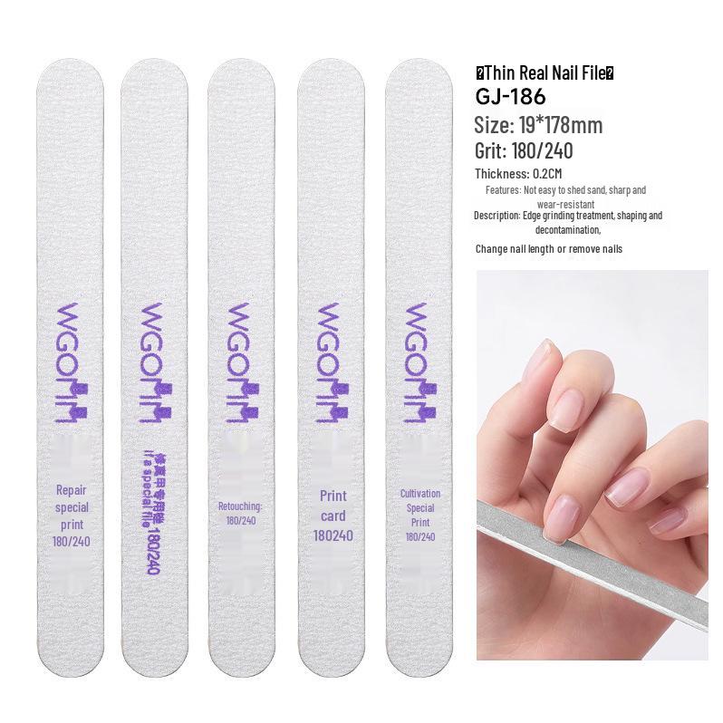 Double-Sided Sponge Nail File & Polishing Strip for Salons