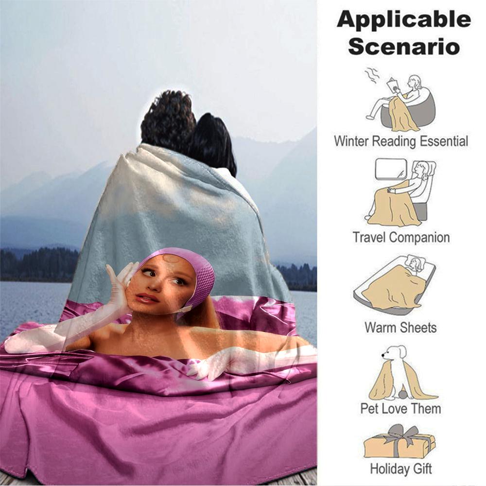 Pink Fantasy Dream Blanket Soft Throw Blanket For Home Bedroom Bed Sofa Travel Office Solid Christmas Blanket