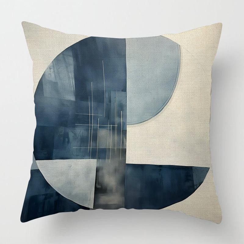 Home Decor Abstract Circles Geometric Pillow Covers Pattern Cushion Cover Suitable For Sofa Bedroom Car Pillow Cover