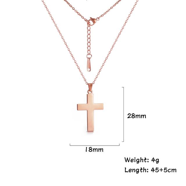Cazador Jesus Kreuz Hohl Anhänger Halsketten für Damen Herren Christliches Choker Großhandel Edelstahl Schmuck Geburtstagsgeschenke