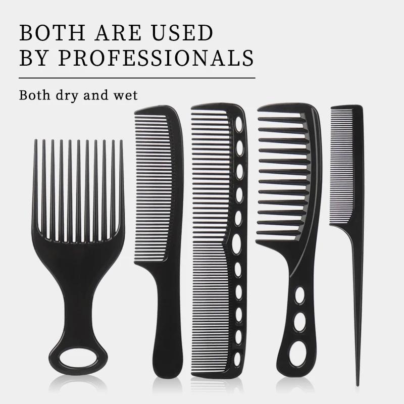 6Pcs/set Professional Hair Cutting Comb Hair Cut Comb High Quality Thicken Barber Salon Hair Style Comb Hairdressing Hairbrush