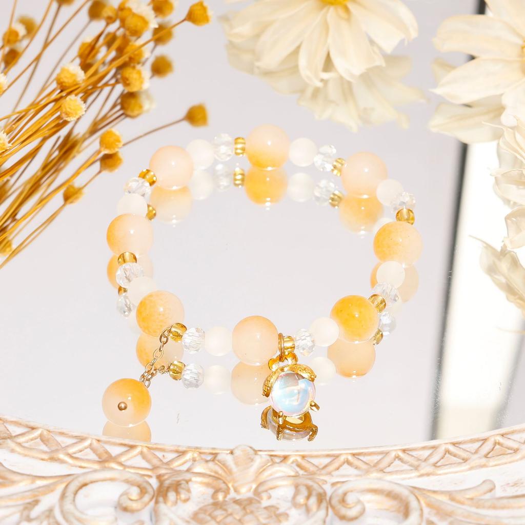 Recommended crystal bracelet, niche high-end glass bracelet, get ice-through student girlfriend gifts