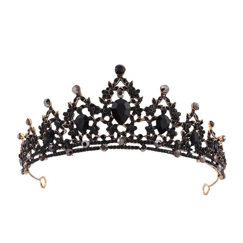 European And American Bridal Headgear Baroque Crown, Rhinestone Headgear Princess Crown Wedding Hair Accessories Dress Accessories