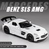 Nové 1:32 simulovaných sportovních vozů Benz AMG SLS z lehkých slitin, model auta, model auta, ozdoba, chlapecké dětské hračky, auta
