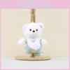 Charming Big Belly Teddy Bear Keychain Fluffy Plush Toy Cute Cartoon Accessory