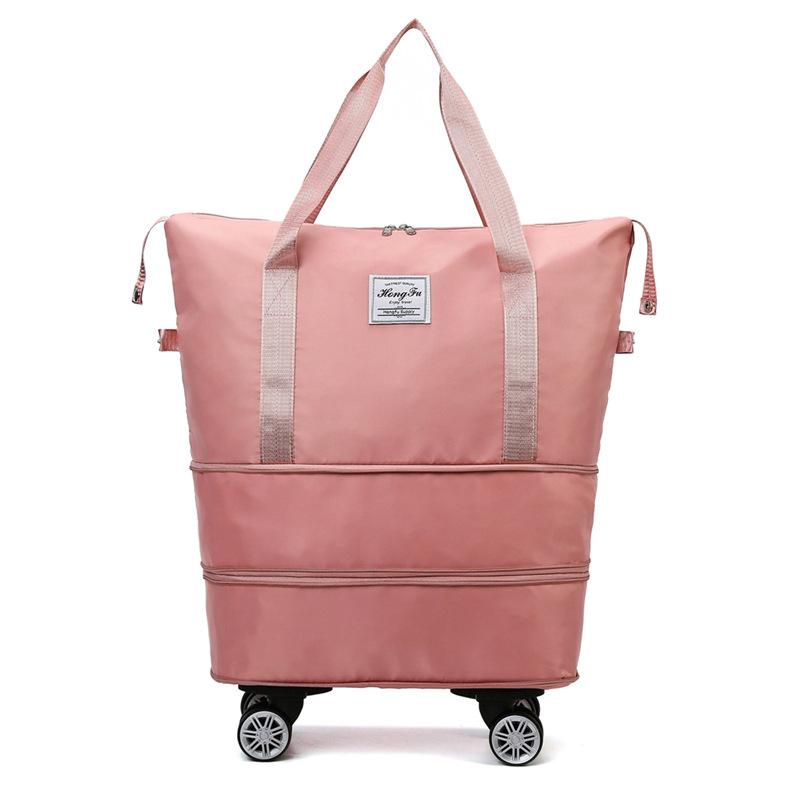 TS JYL laptop bag,Foldable Wheel Travel Bag Multi-Function Storage Expanded Luggage Bag