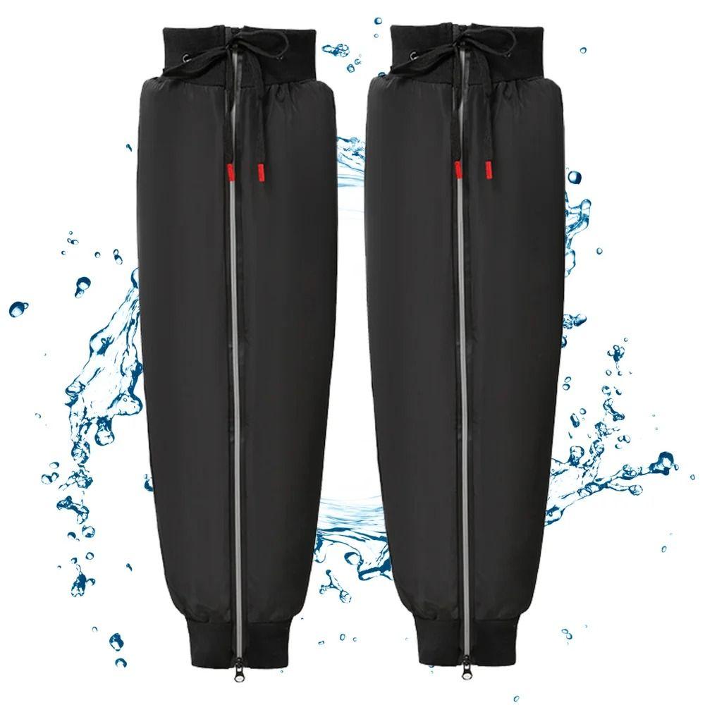 Fleece-lined Electric Vehicle Knee Pads Reflective Motorcycle Leg Warmer Warm Legs Sleeves  Outdoor